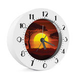 African Savanna Sunset Print Alarm Clock