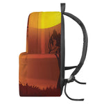 African Savanna Sunset Print Backpack