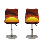 African Savanna Sunset Print Bar Stool Covers