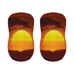 African Savanna Sunset Print Bar Stool Covers