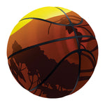 African Savanna Sunset Print Basketball