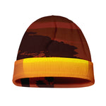 African Savanna Sunset Print Beanie