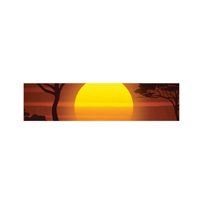 African Savanna Sunset Print Bed Runner