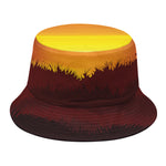 African Savanna Sunset Print Bucket Hat