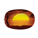 African Savanna Sunset Print Car Side Mirror Covers