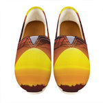 African Savanna Sunset Print Casual Shoes