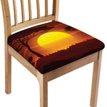 African Savanna Sunset Print Chair Cushion Cover