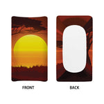 African Savanna Sunset Print Changing Pad Cover