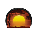 African Savanna Sunset Print Coin Purse