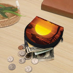African Savanna Sunset Print Coin Purse