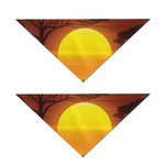 African Savanna Sunset Print Dog Bandana