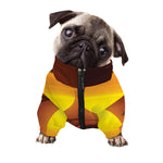 African Savanna Sunset Print Dog Zip Up Jacket