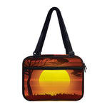 African Savanna Sunset Print Double Strap Bible Bag