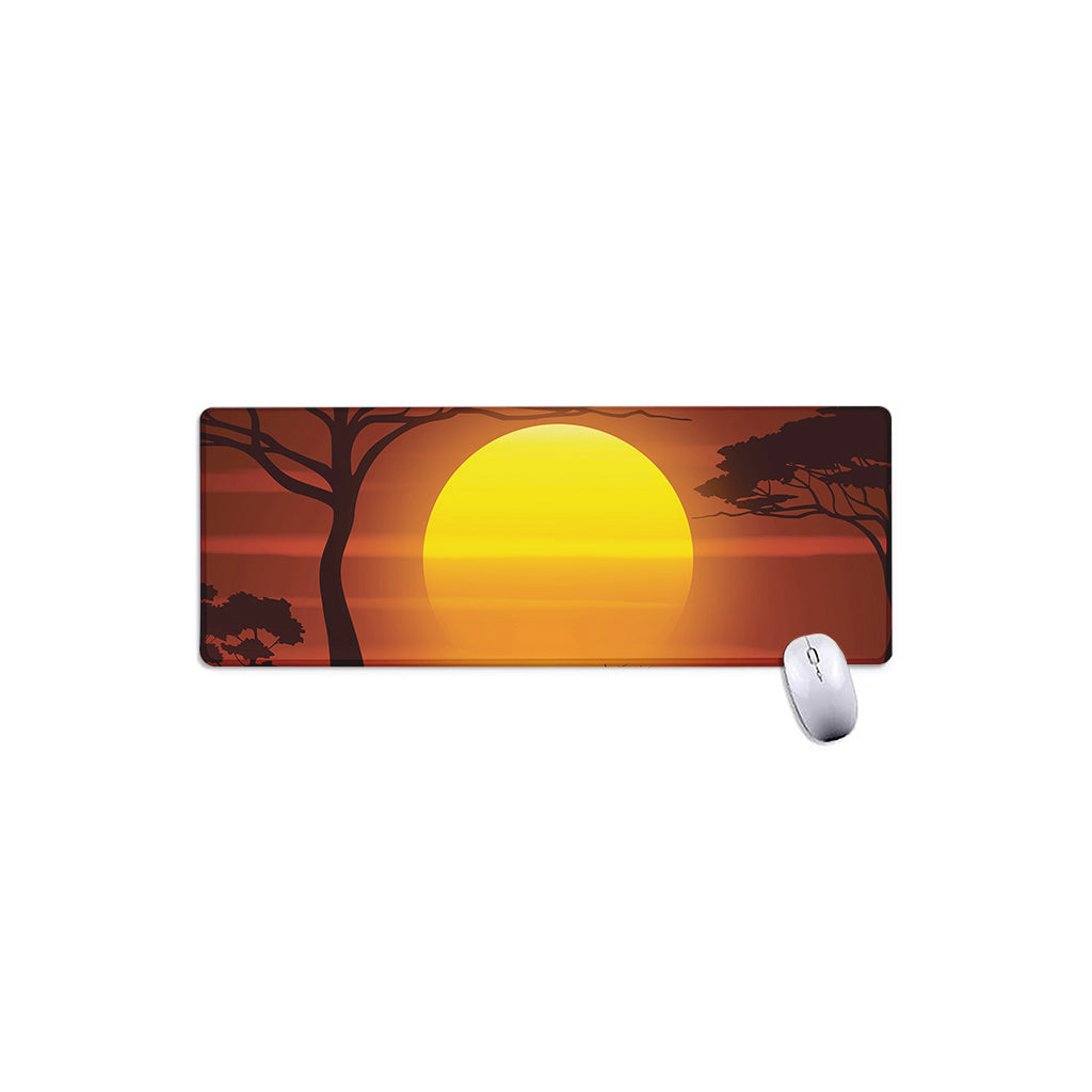 African Savanna Sunset Print Extended Mouse Pad