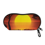 African Savanna Sunset Print Glasses Case