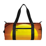 African Savanna Sunset Print Gym Bag
