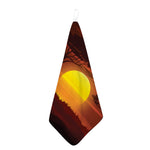 African Savanna Sunset Print Hand Towel