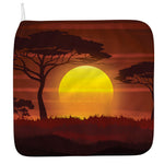 African Savanna Sunset Print Hand Towel
