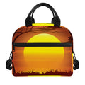 African Savanna Sunset Print Insulated Lunch Bag