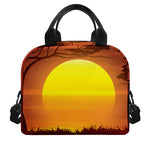 African Savanna Sunset Print Insulated Lunch Bag