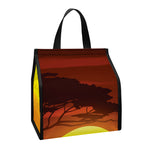 African Savanna Sunset Print Insulated Lunch Tote