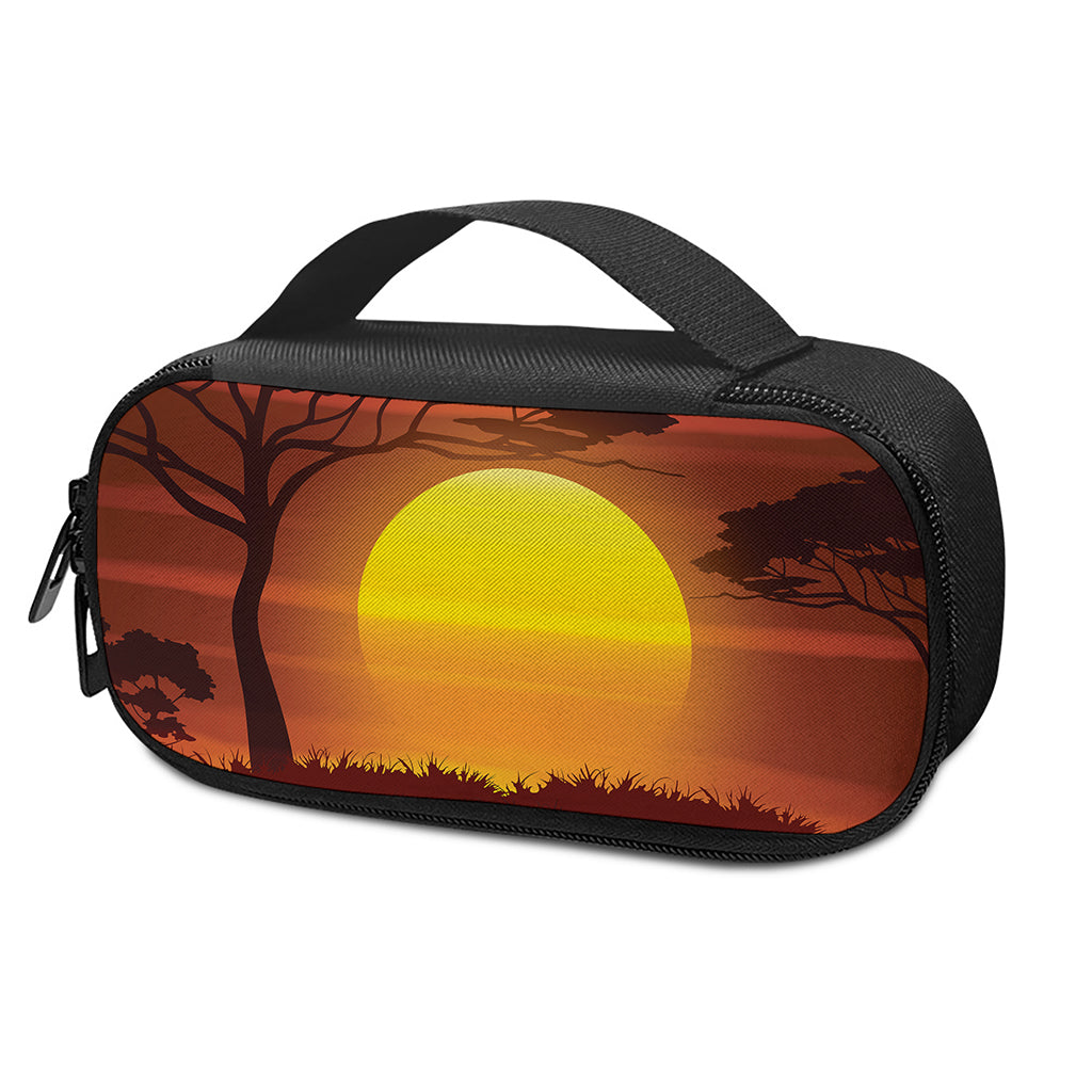 African Savanna Sunset Print Insulin Cooler Travel Case