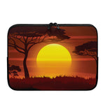 African Savanna Sunset Print Laptop Sleeve