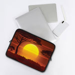 African Savanna Sunset Print Laptop Sleeve