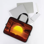 African Savanna Sunset Print Laptop Sleeve With Handle