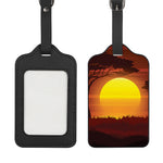 African Savanna Sunset Print Luggage Tag