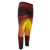 African Savanna Sunset Print Men's Compression Pants