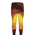 African Savanna Sunset Print Men's Leggings