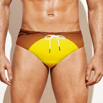 African Savanna Sunset Print Men's Swim Briefs