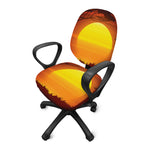 African Savanna Sunset Print Office Chair Cover