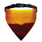 African Savanna Sunset Print Over The Collar Dog Bandana