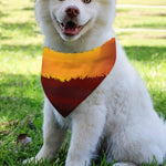 African Savanna Sunset Print Over The Collar Dog Bandana