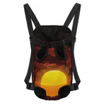 African Savanna Sunset Print Pet Carrier Backpack