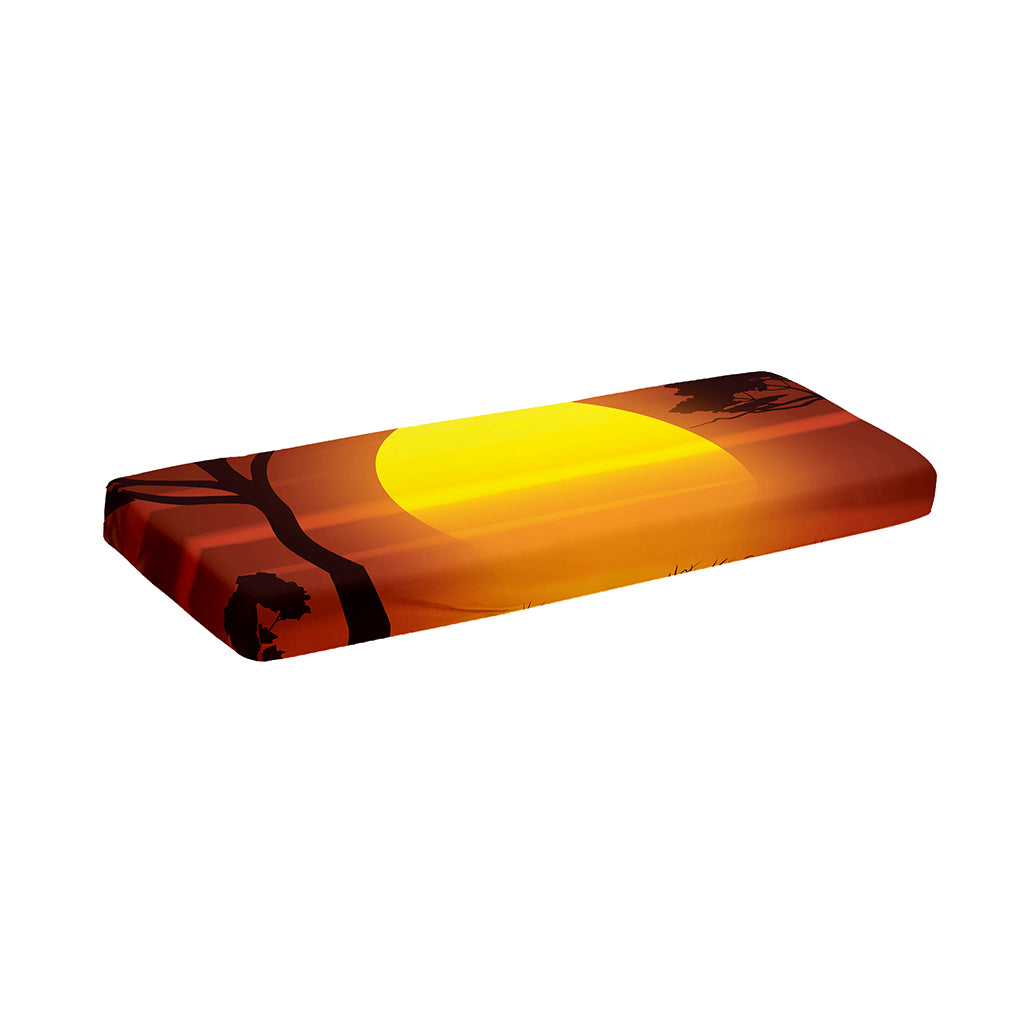 African Savanna Sunset Print Piano Keyboard Cover