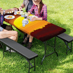 African Savanna Sunset Print Picnic Table Cover