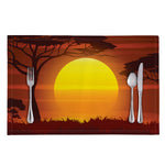 African Savanna Sunset Print Placemat