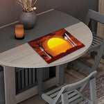 African Savanna Sunset Print Placemat