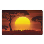 African Savanna Sunset Print Polyester Doormat