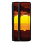 African Savanna Sunset Print Refrigerator Handle Covers