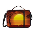 African Savanna Sunset Print Shoulder Strap Bible Bag