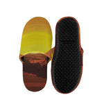African Savanna Sunset Print Slippers