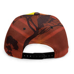 African Savanna Sunset Print Snapback Cap