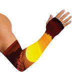 African Savanna Sunset Print Sun Protection Arm Sleeves