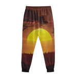 African Savanna Sunset Print Sweatpants