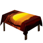 African Savanna Sunset Print Tablecloth
