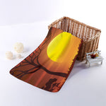 African Savanna Sunset Print Towel